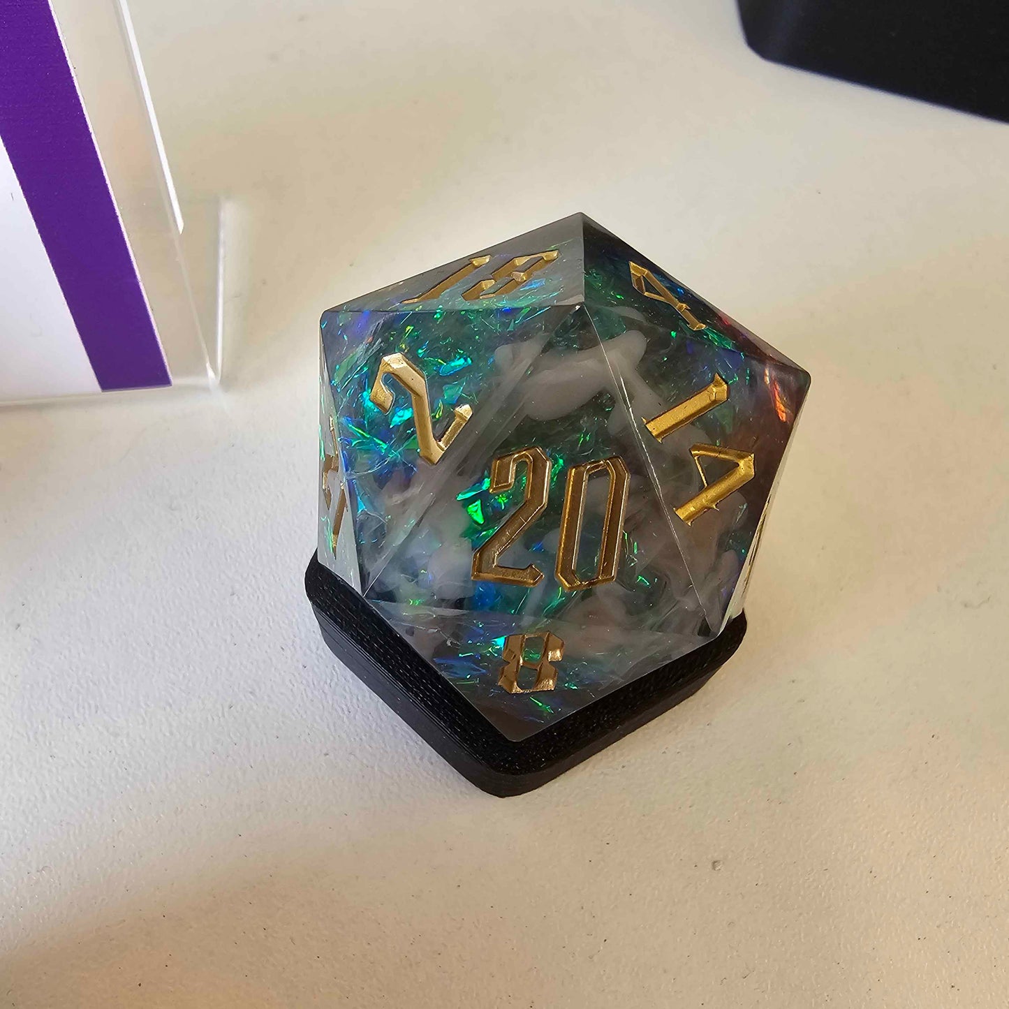 Barrel Of Dice 33mm Resin D20