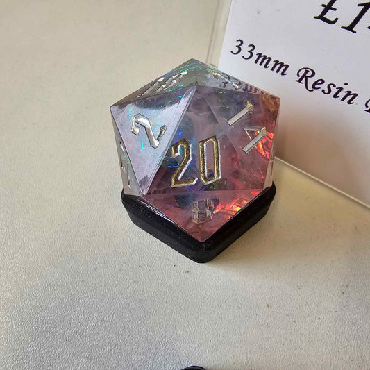 Barrel Of Dice 33mm Resin D20