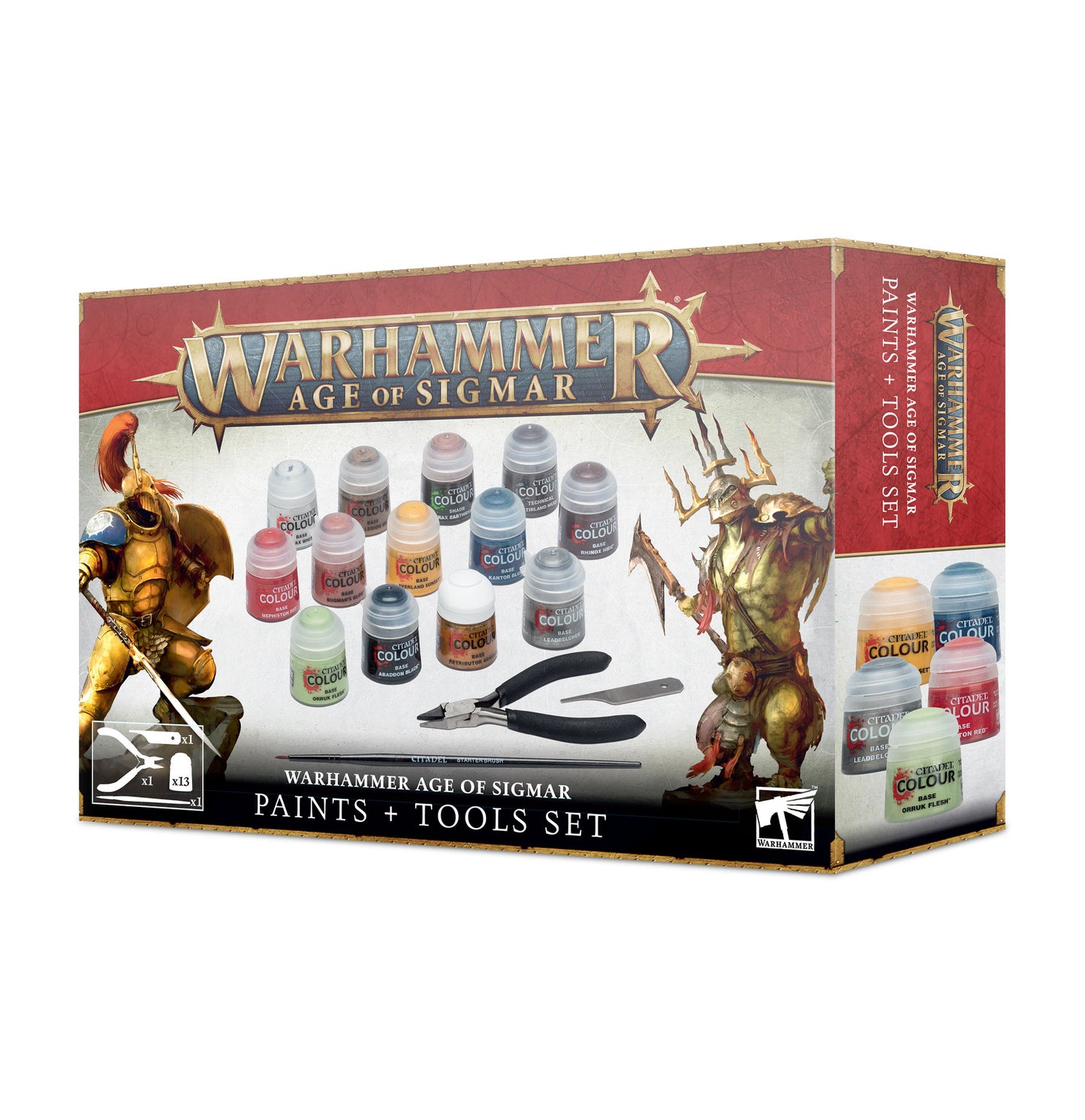 Warhammer AoS : Paints + Tools Set