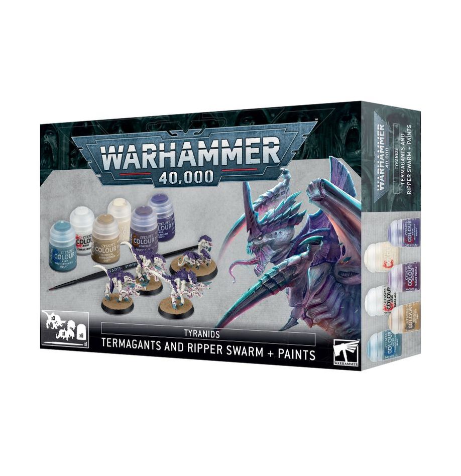 Warhammer 40k: Termagants and Ripper Swarm + Paints Set